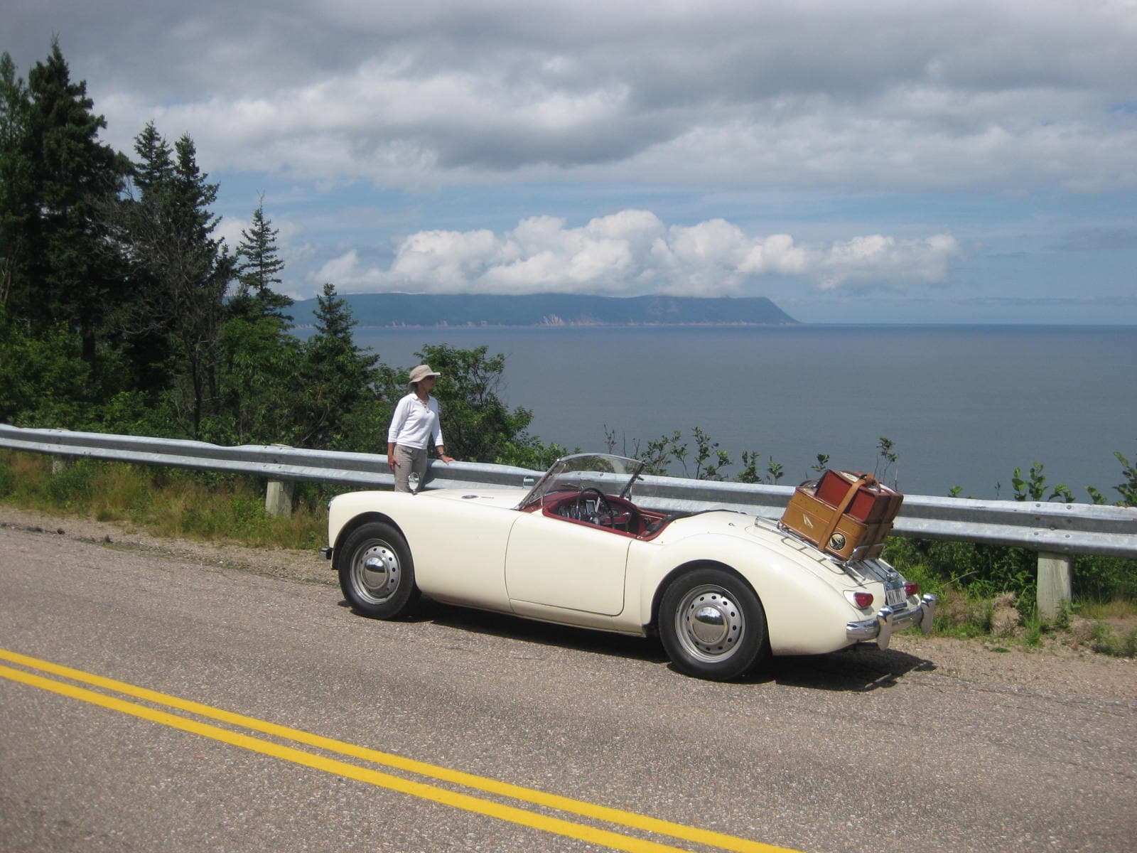 Melon and MGA on Cabot Trail