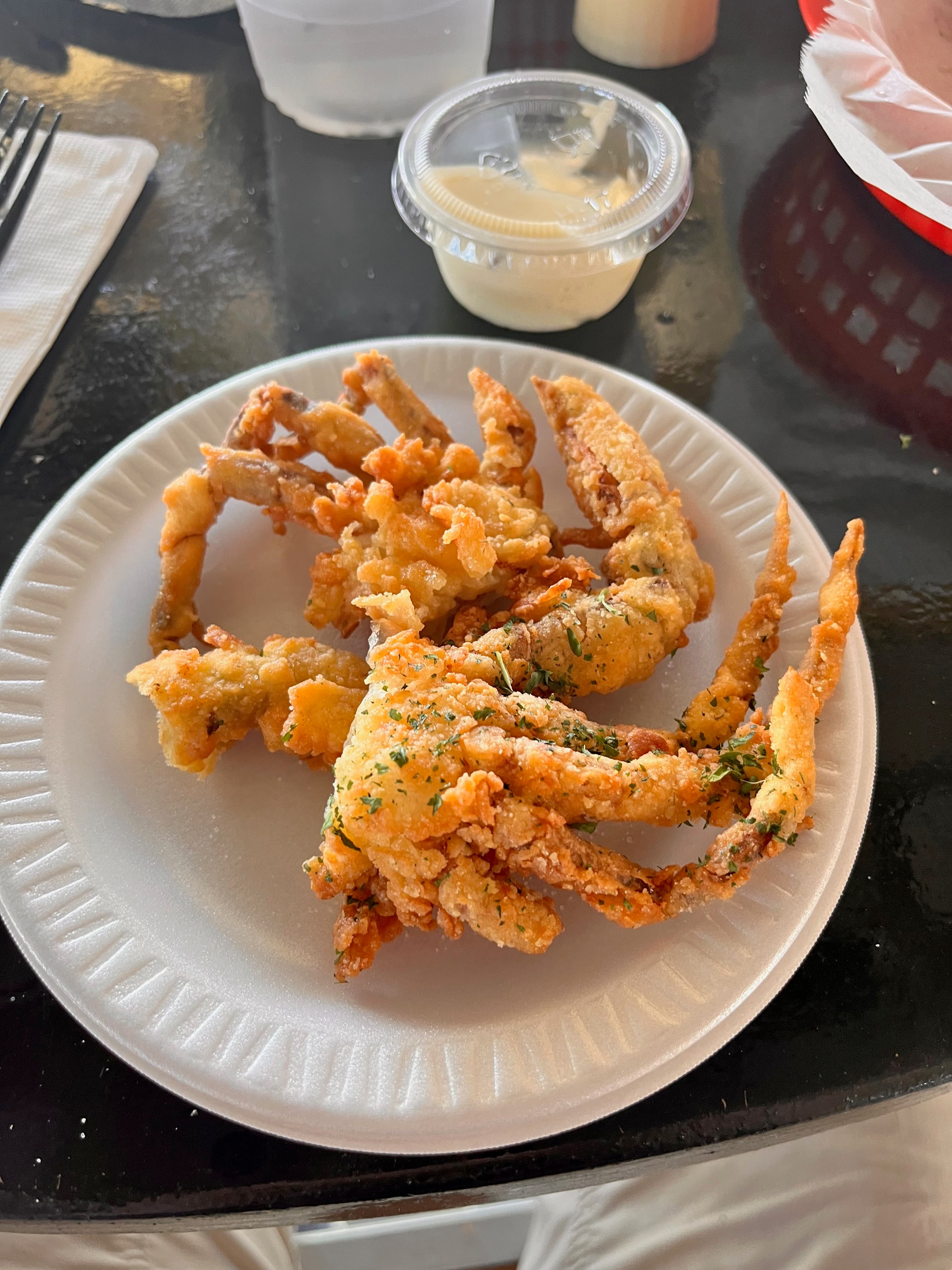 Fried soft shell crab