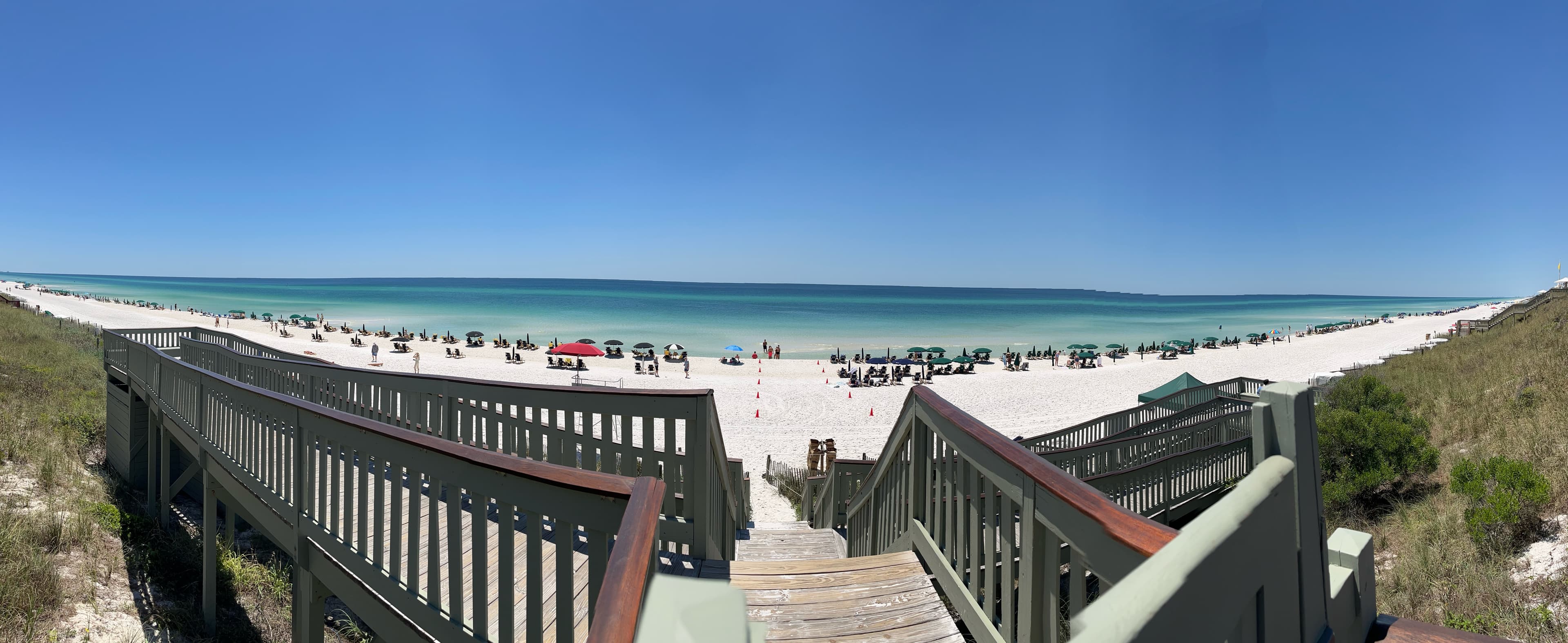 Panoramic view of Panhandle beach