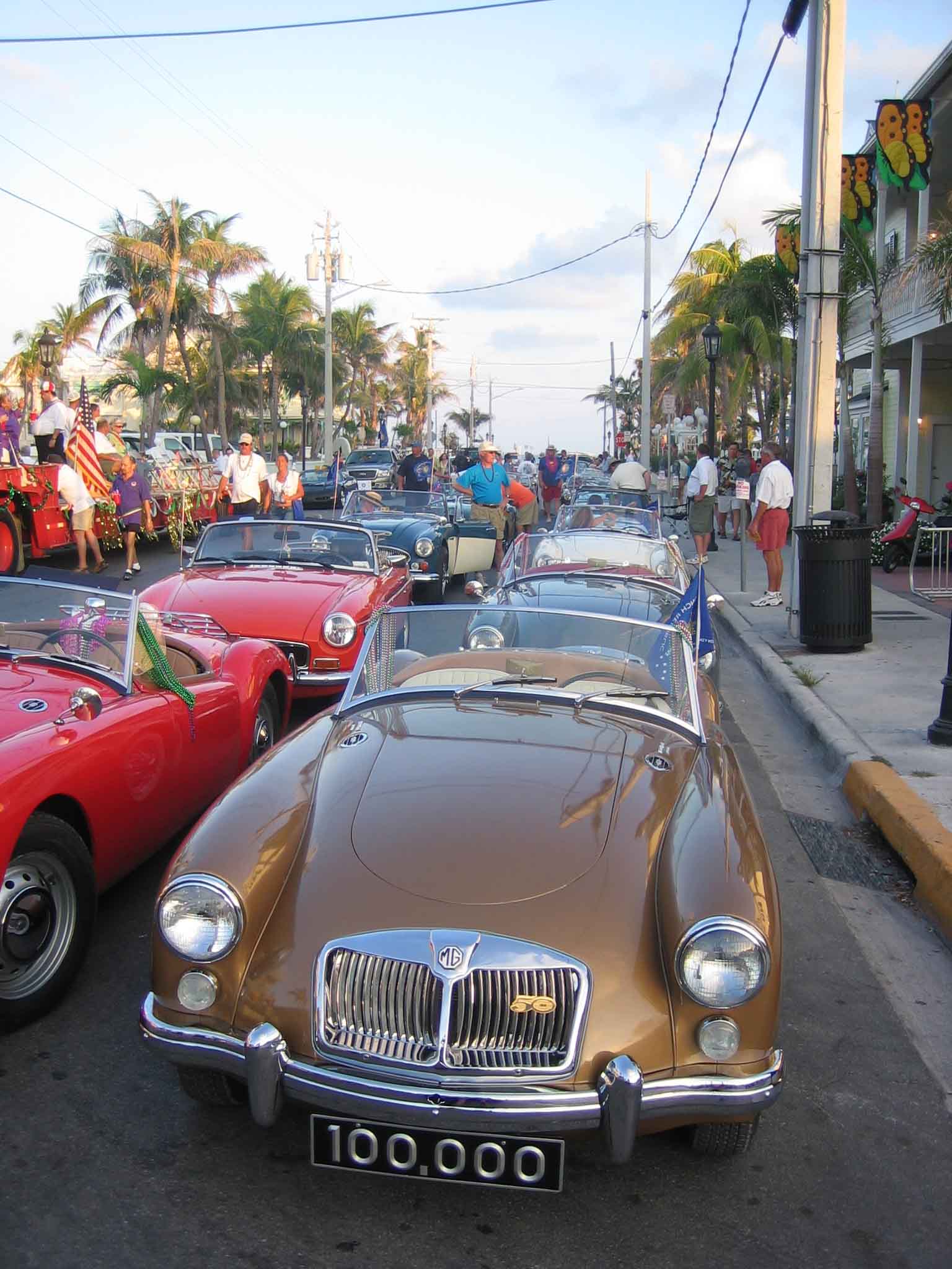 Waiting for the parade to begin