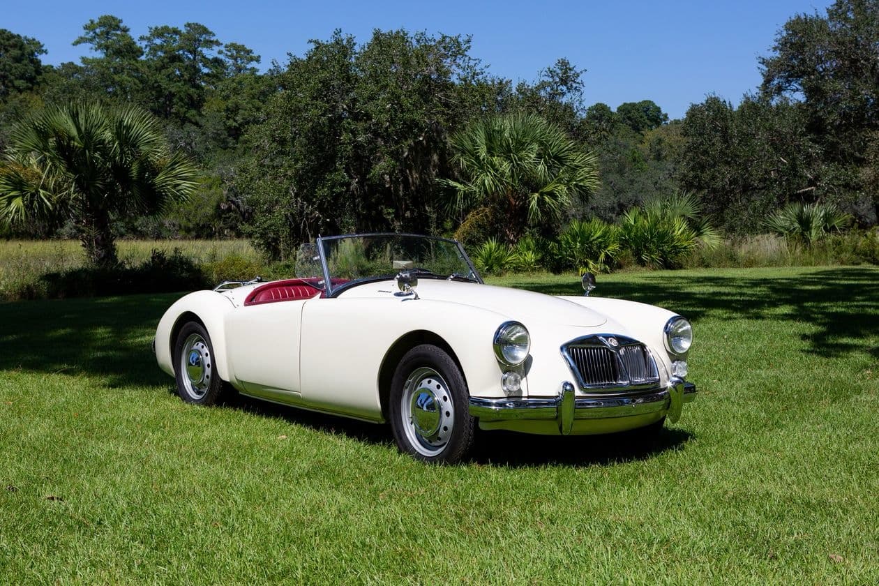 The 1962 MG MGA in Old English White